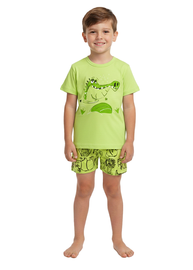 Пижама для мал.(фуфайка+брюки пиж.укор.)