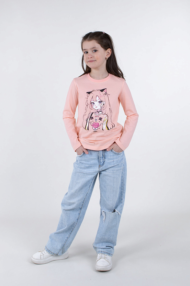 Лонгслив для дев.