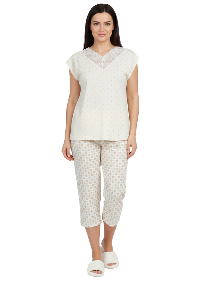 Пижама жен.(футболка,брюки пиж.укор.)