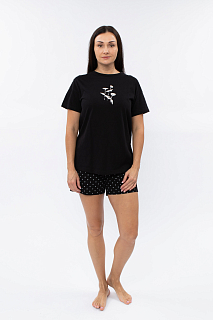 Пижама жен.(футболка,брюки пиж.укор.)